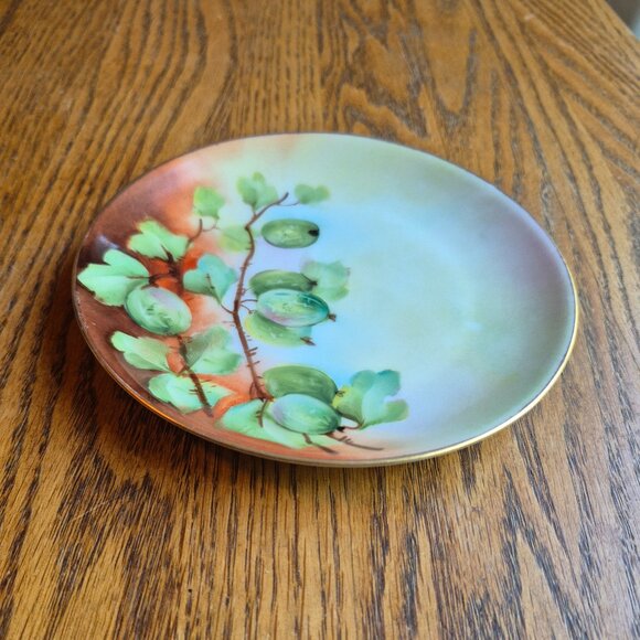 Hutchenreuther Selb Bavaria Handpainted Gold Trimmed Plate Cottagecore - Picture 13 of 13